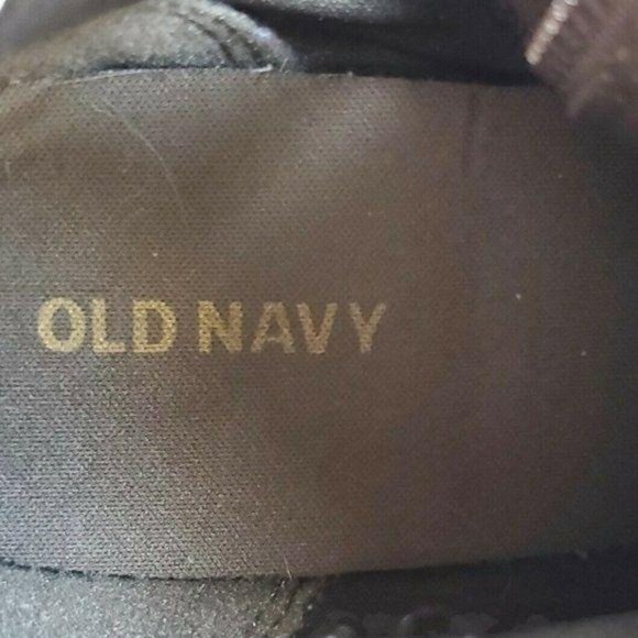 Old Navy Oregon Trail Olive Mid Ankle Boots 10 Block Heel Zipper Minimalist Chic - Picture 11 of 12